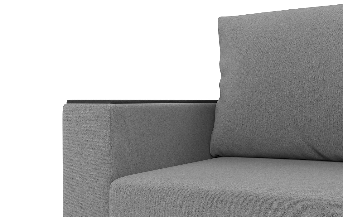 Гермес / Диван - кровать 3-х мест велюр parma 25 серый